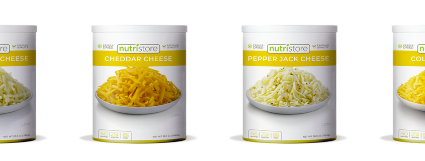 Nutristore cheese flavors freeze dried