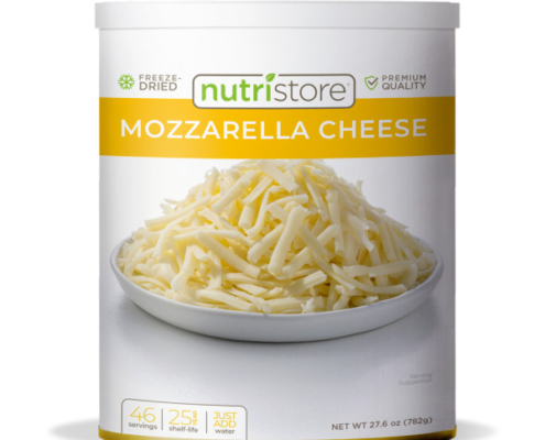 mozzarella nutristore cheese freeze dried