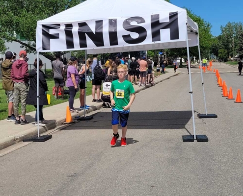 Triathlon finish