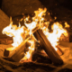 campfire at the beach