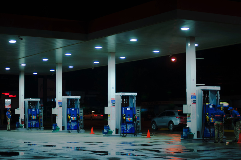 gas station