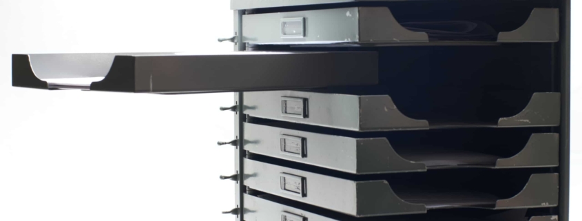 a way to organize your life with slide out drawers