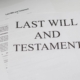 Last will and testament