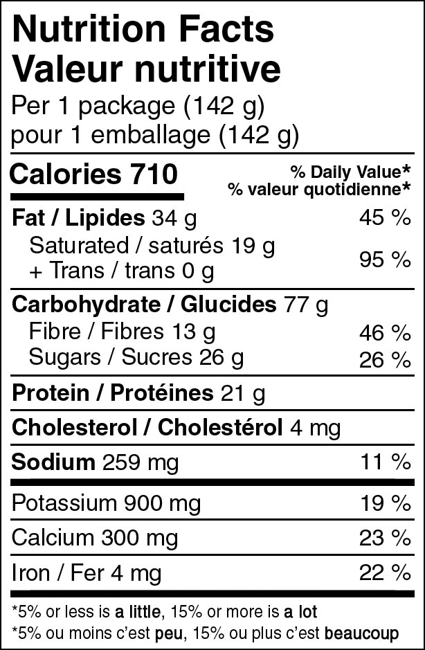 Alpen Fuel Coconut Mango Granola Nutritional Information