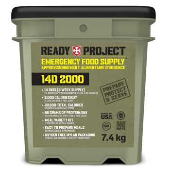 Briden Solutions Ready Project 14 Day Vegetarian Emergency Food Bucket