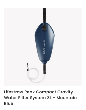 Lifestraw Peak Compact Gravity Water Filter System 3L - Mountain Blue