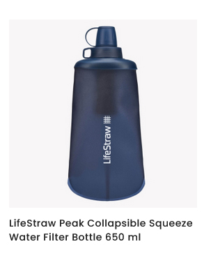 LifeStraw Collapsible Squeeze Water Filter Bottle 650 ml
