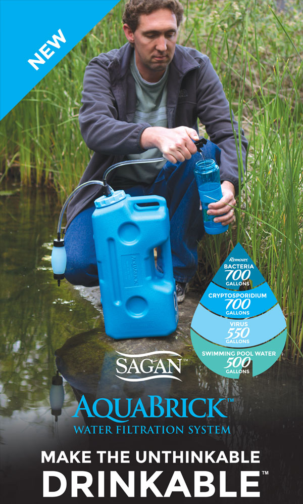 AquaBrick Water Filtration System - Complete 550 Gallon Kit