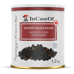 Instant Black Beans (In Case Of #10 Can)