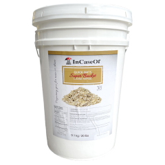 Quick Oats Super Bucket -  20 lbs in 6 Gallon Pail w/ Mylar pouch, oxygen absorbers and Gasket Snap Lid