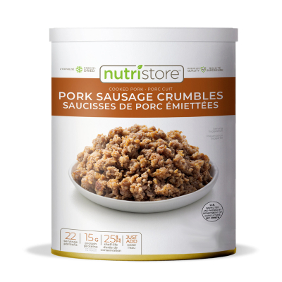 Sausage Crumbles - Freeze Dried (Nutristore #10 Can)