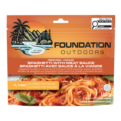 Spaghetti with Meat Sauce (Foundation Outdoors Pouch)