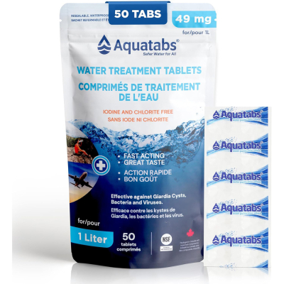 Aquatabs for 1 L - (50 / pkg)