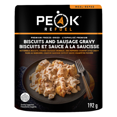 Biscuits and Sausage Gravy Meal (Peak Refuel Pouch)