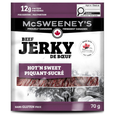 McSweeney Beef Jerky 70 g pouch - Hot & Sweet