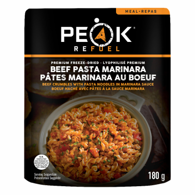 Beef Pasta Marinara Meal (Peak Refuel Pouch)
