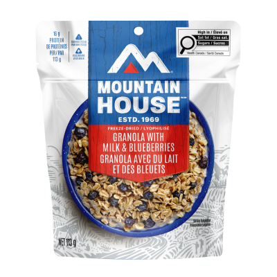 Granola with Milk and Blueberries (Mountain House Pouch)