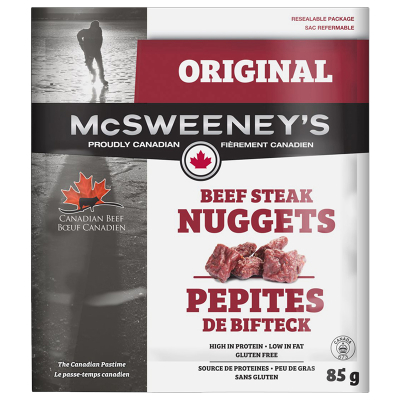 McSweeney Beef Steak Nuggets 85 g pouch - Original