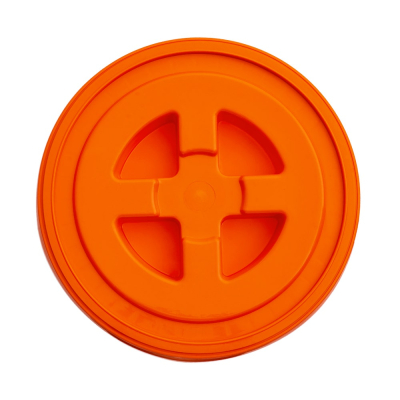 3.5 - 6 Gallon Plastic Twister Lid - Orange