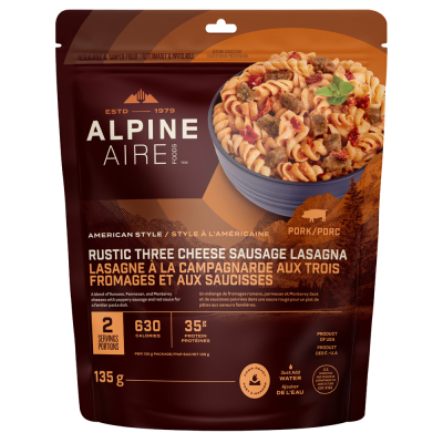 Rustic Three Cheese Sausage Lasagna (Alpine Aire)