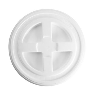 3.5 - 6 Gallon Plastic Twister Lid  - White