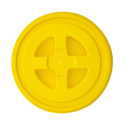 3.5 - 6 Gallon Plastic Twister Lid - Yellow