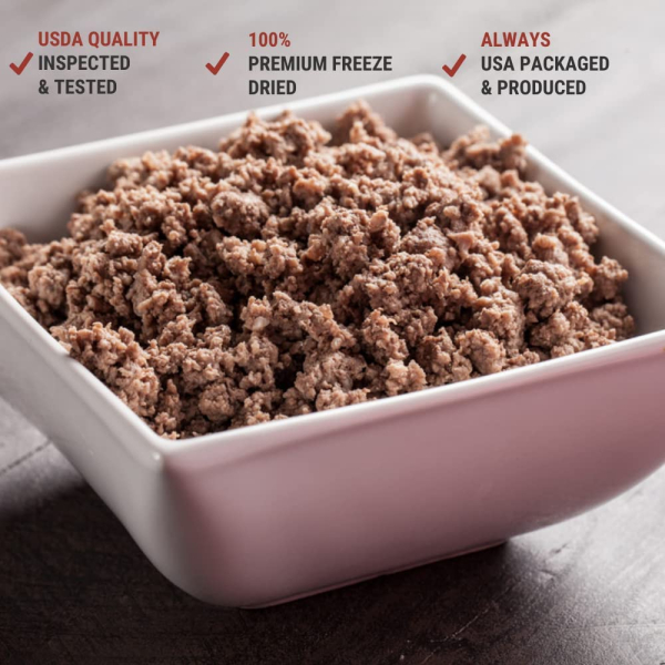 Freeze Dried Hamburger / Ground Beef in Canada
