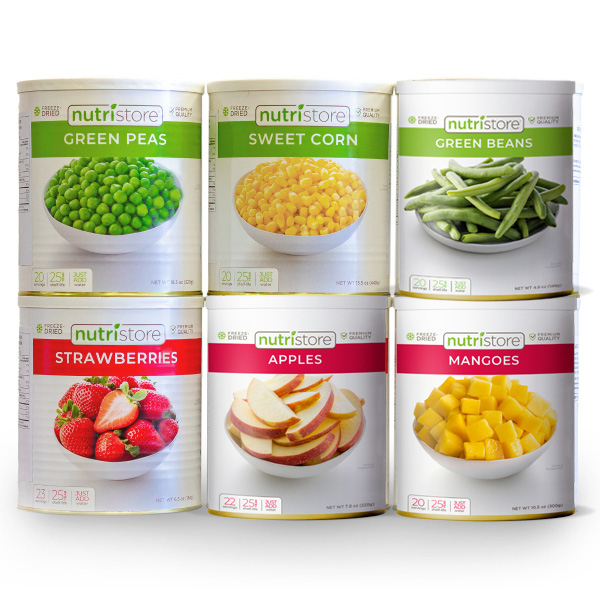 Nutristore Fruit and Veggie 6 Pack