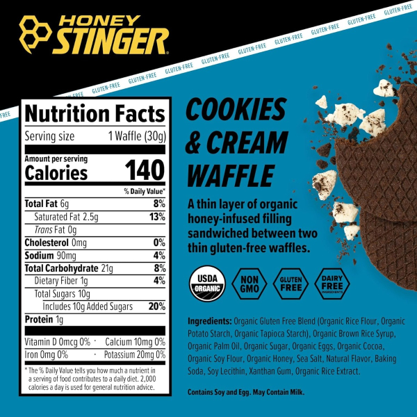 Gluten Free Waffle - Cookies and Cream (Honey Stinger)