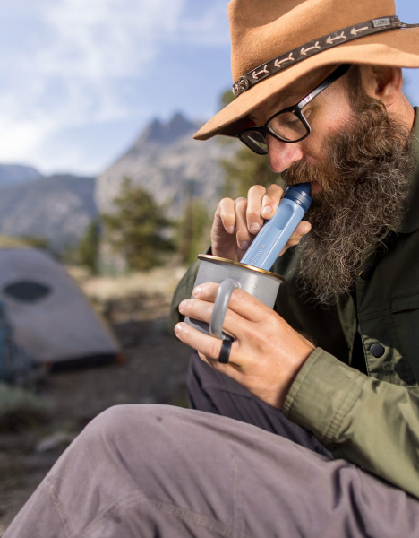 LifeStraw Peak Series Straw - Dark Mountain Grey