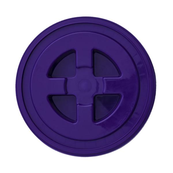3.5-6 Gallon Plastic Twister Lid - Purple