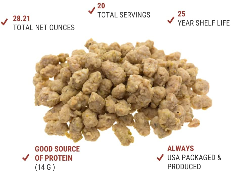 Sausage Crumbles - Freeze Dried