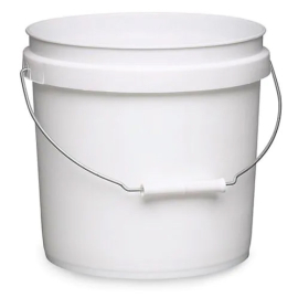 White 2 Gallon Bucket with Gamma Seal Lid
