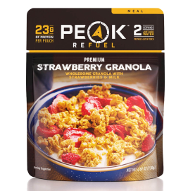 Strawberries & Granola with Milk