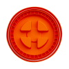 3.5-6 Gallon Plastic Twister Lid - Orange