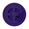 3.5-6 Gallon Plastic Twister Lid - Purple