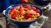 Strawberries & Granola with Milk