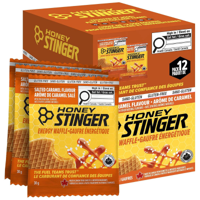 Gluten Free Organic Energy Waffle -  Salted Caramel (Honey Stinger) Case of 12