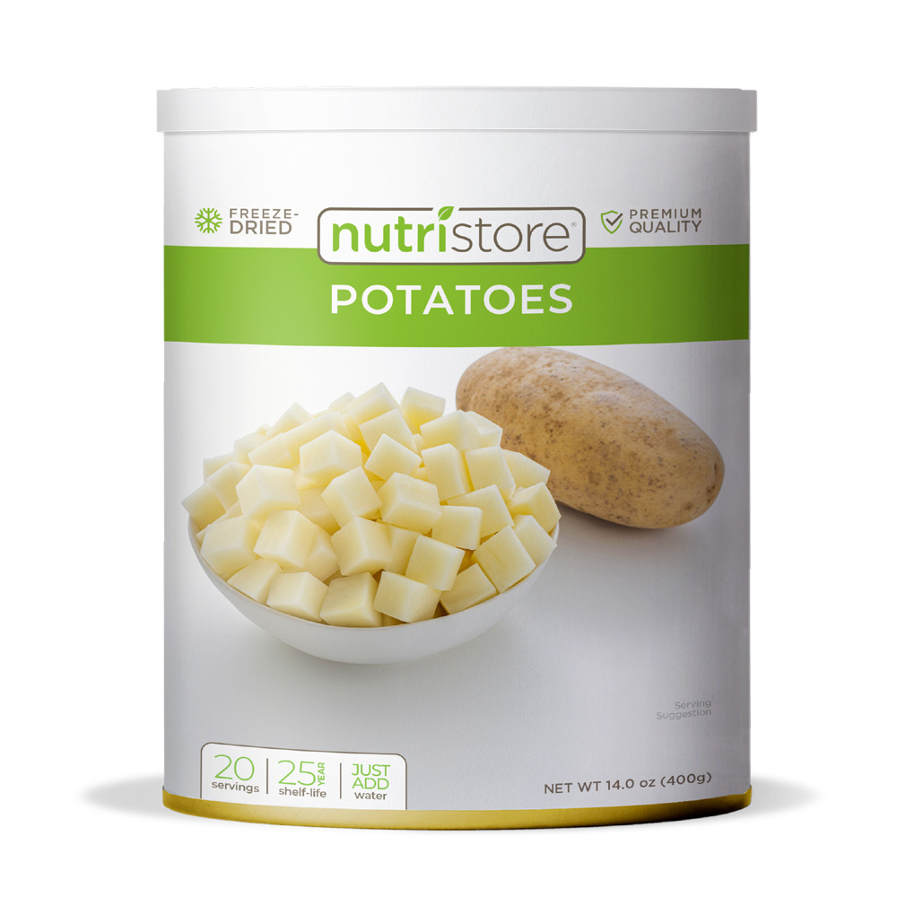Ready Harvest Dehydrated Food - Potato Dices | Emergency Food | Dried Potatoes | #10 Can | 30-Year Shelf Life | Cans Filled To The Top - View #7