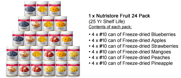 Nutristore Deluxe Fruit 24 pack