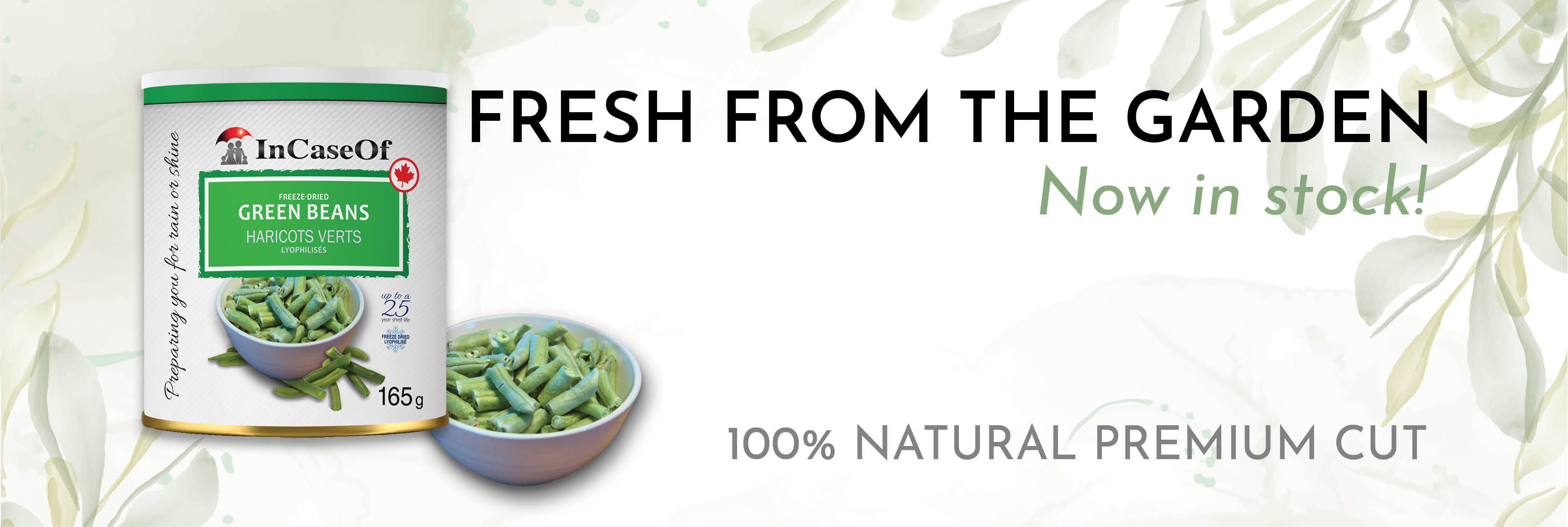 In Case of Freeze Dried Green Beans now available